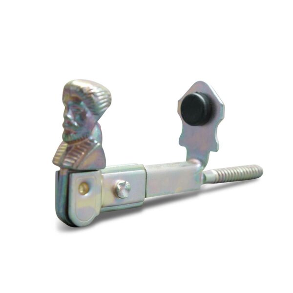 Fensterladenhalter Männchen mit Anschlag galvanisiert