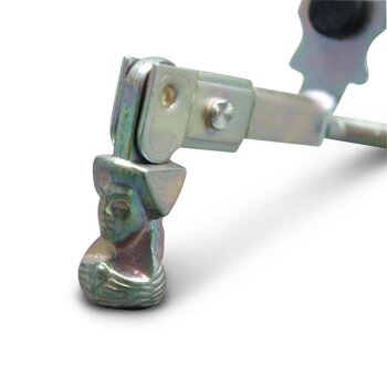 Fensterladenhalter Männchen mit Anschlag galvanisiert