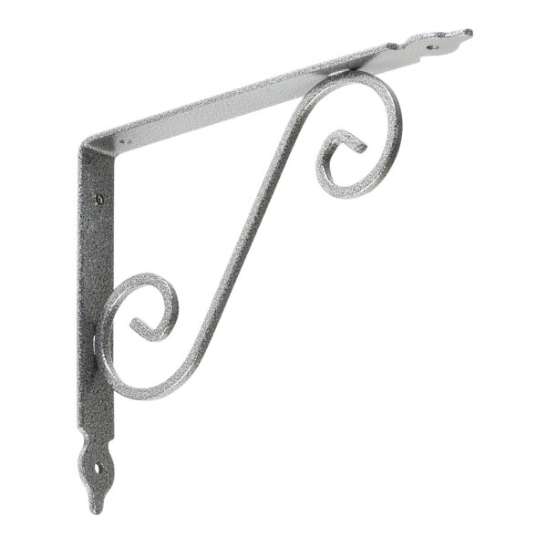 Regalwinkel Regalhalter Regalträger Wandkonsole Antik Retro silber 190 x 240 mm