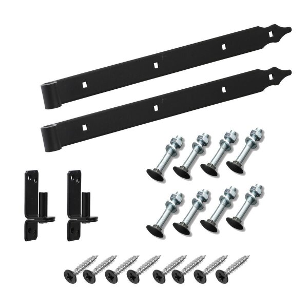 Ladenband Schwarz 2er Set - 300x35mm - Ø13mm