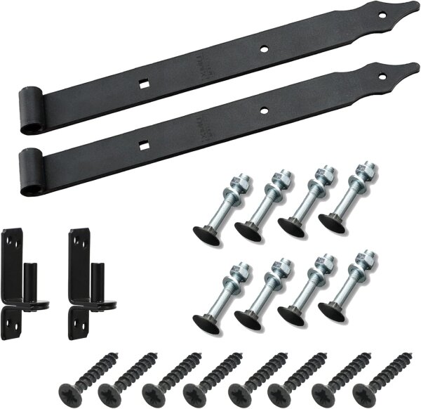 Ladenband Schwarz 2er Set - 400x30mm - Ø10mm