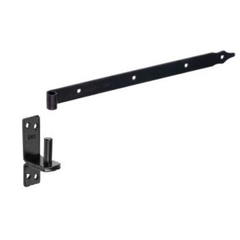 Ladenband Schwarz 2er Set - 400x30mm - Ø10mm