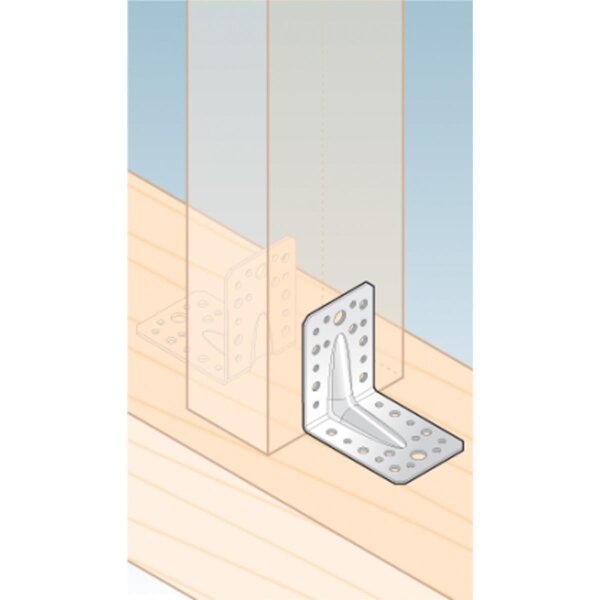 Winkelverbinder mit Sicke 70x70x55x1,5mm KPS4