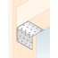 Lochplattenwinkel mit Sicke 60x60x40x1,5mm KMP4