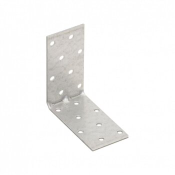 Lochplattenwinkel mit Sicke 80x80x40x1,5mm KMP7