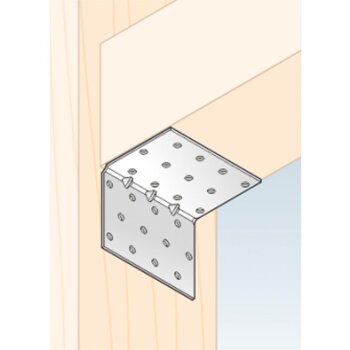 Lochplattenwinkel mit Sicke 80x80x40x1,5mm KMP7