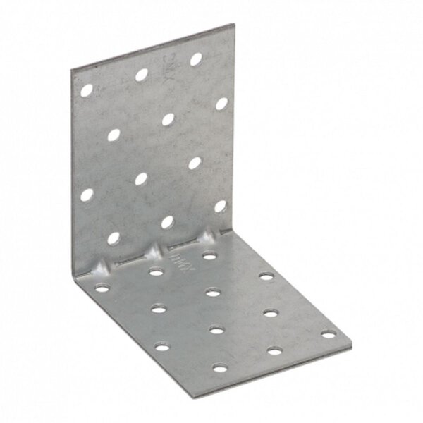 Lochplattenwinkel mit Sicke 80x80x60x1,5mm KMP8