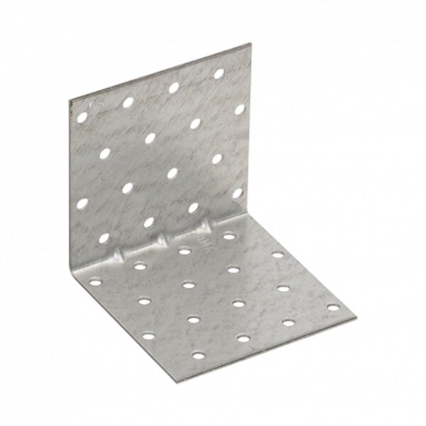 Lochplattenwinkel mit Sicke 80x80x80x1,5mm KMP9