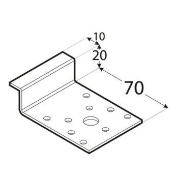 Z-Verbinder 20x70x10x2,5mm LZ0